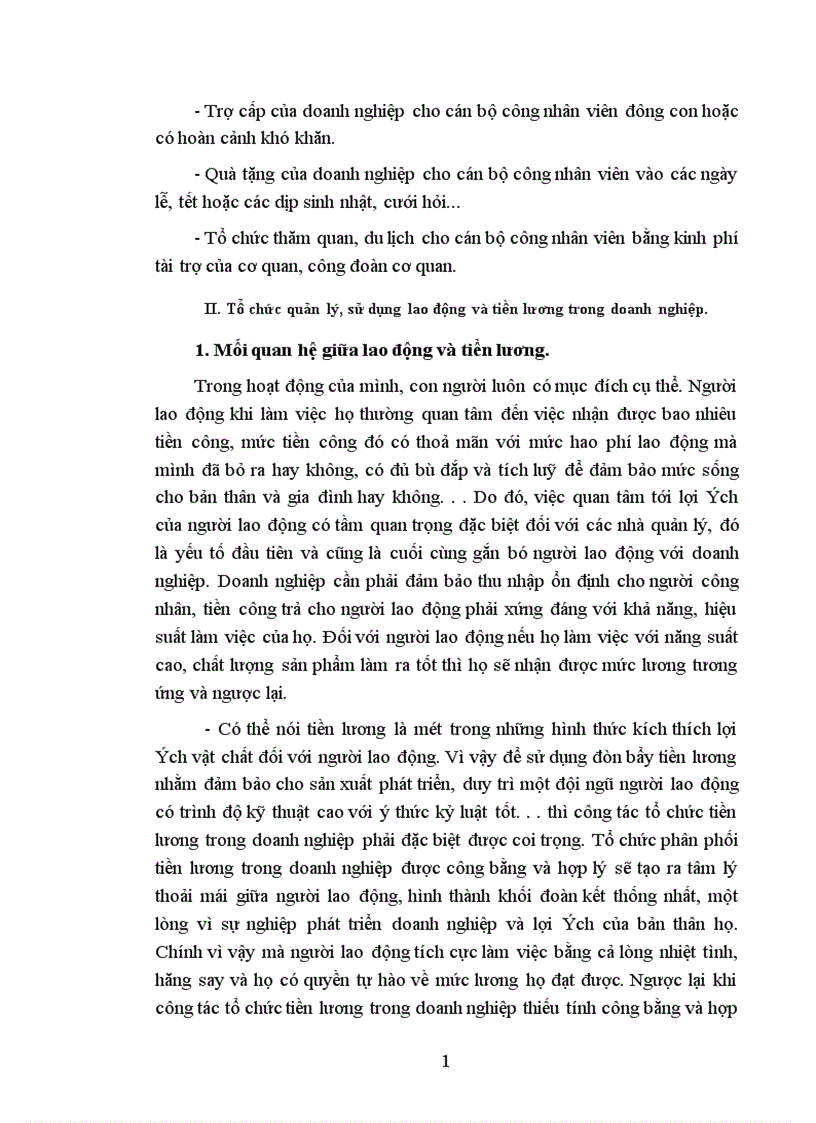 image for page Tổ chức quản lý sử dụng lao động và tiền lương trong công ty Dệt May Hà Nội 1