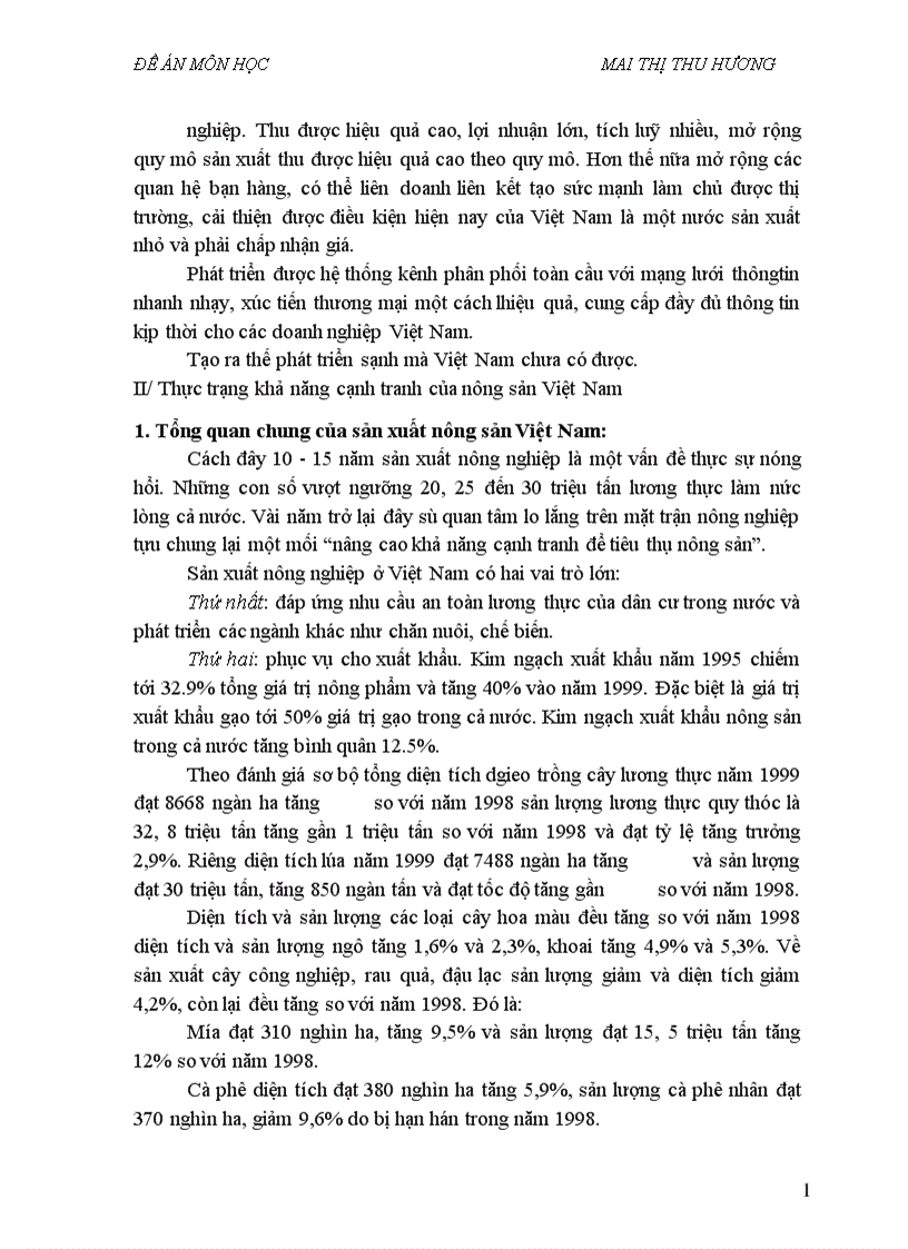 image for page Biện pháp nâng cao năng lực cạnh tranh của nông sản Việt Nam trong thời kỳ hội nhập