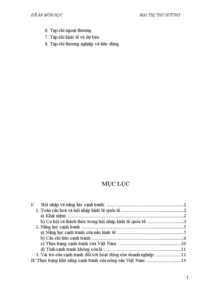 image for page Biện pháp nâng cao năng lực cạnh tranh của nông sản Việt Nam trong thời kỳ hội nhập