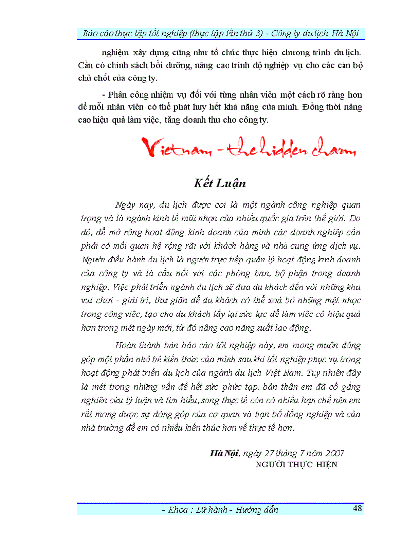 image for page Báo cáo thực tập tại tổng công ty Du lịch Hà Nội và Công ty CP DL TM dân chủ