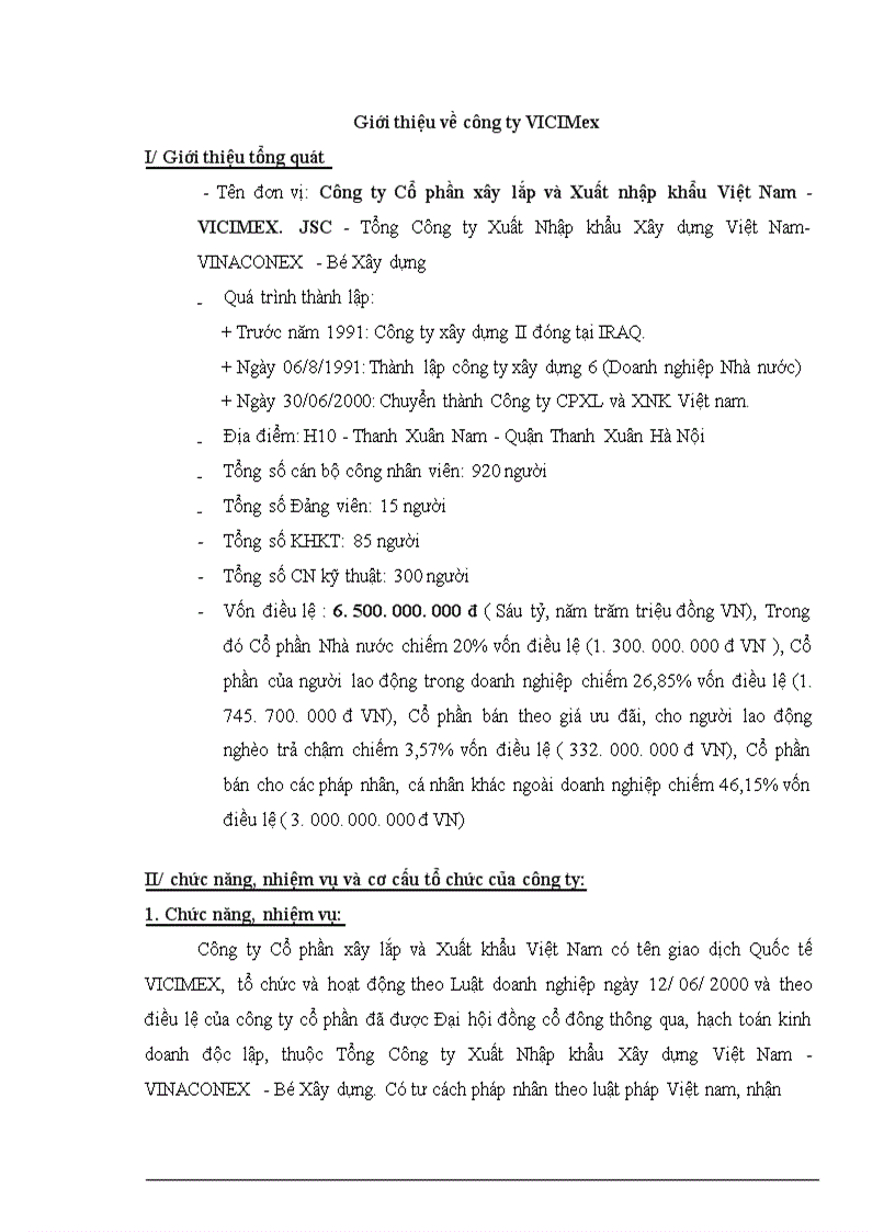 image for page Phân tích thực trạng hoạt động của Công ty cổ phần xây lắp và xuất nhập khẩu Việt Nam