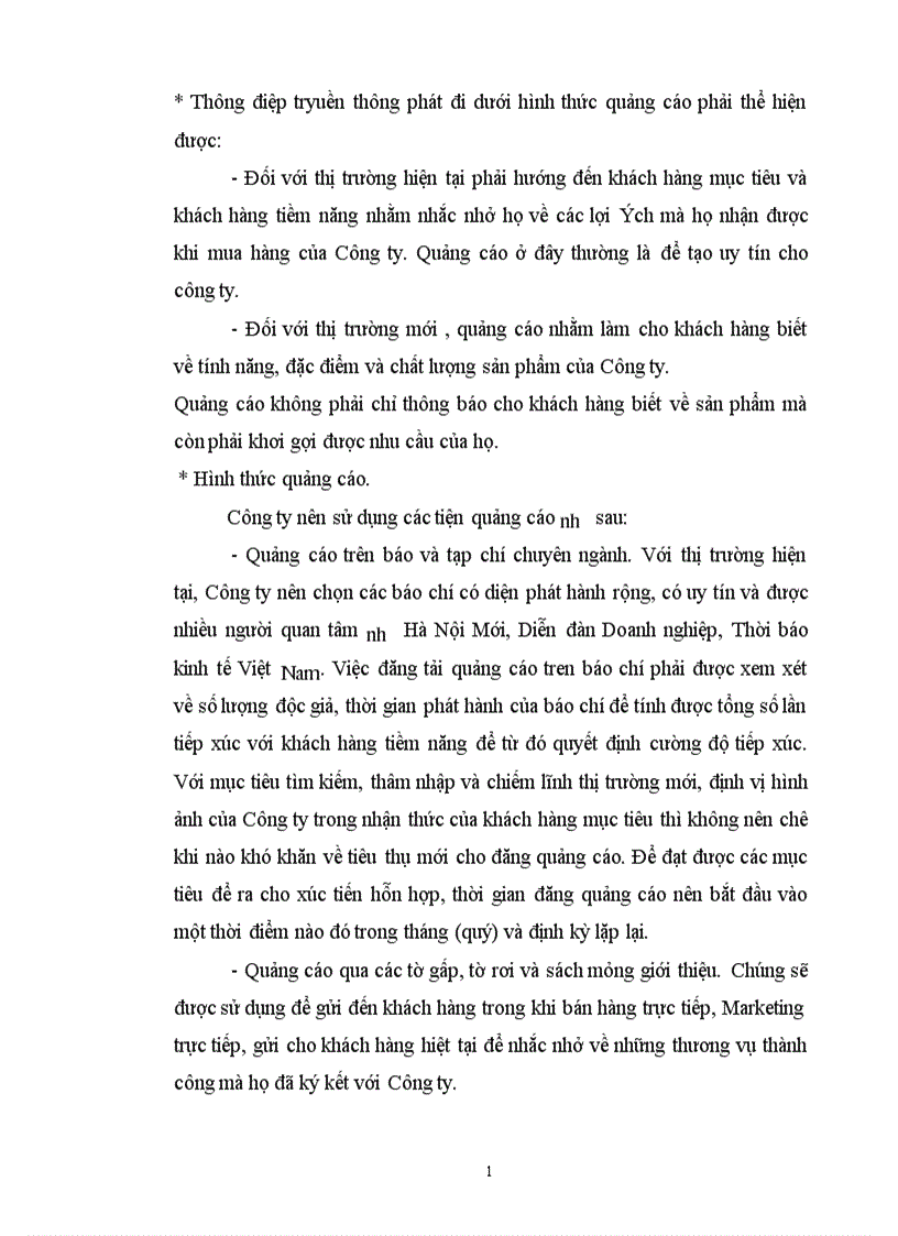 image for page Thực trạng và một số giải pháp hoàn thiện chính sách Marketing mix ở Công ty Dịch vụ Thương mại số I 1