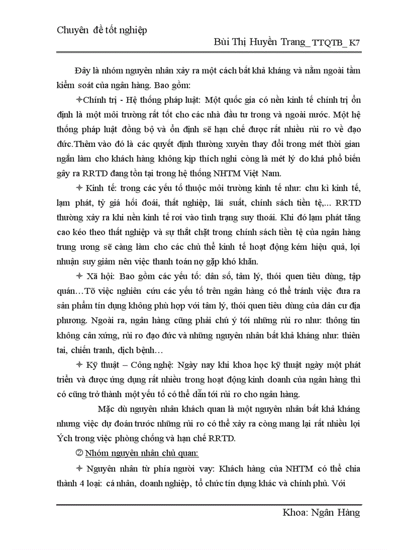 image for page Một số giải pháp phòng ngừa và hạn chế rủi ro trong hoạt động tín dụng của ngân hàng TMCP Bắc Á 1
