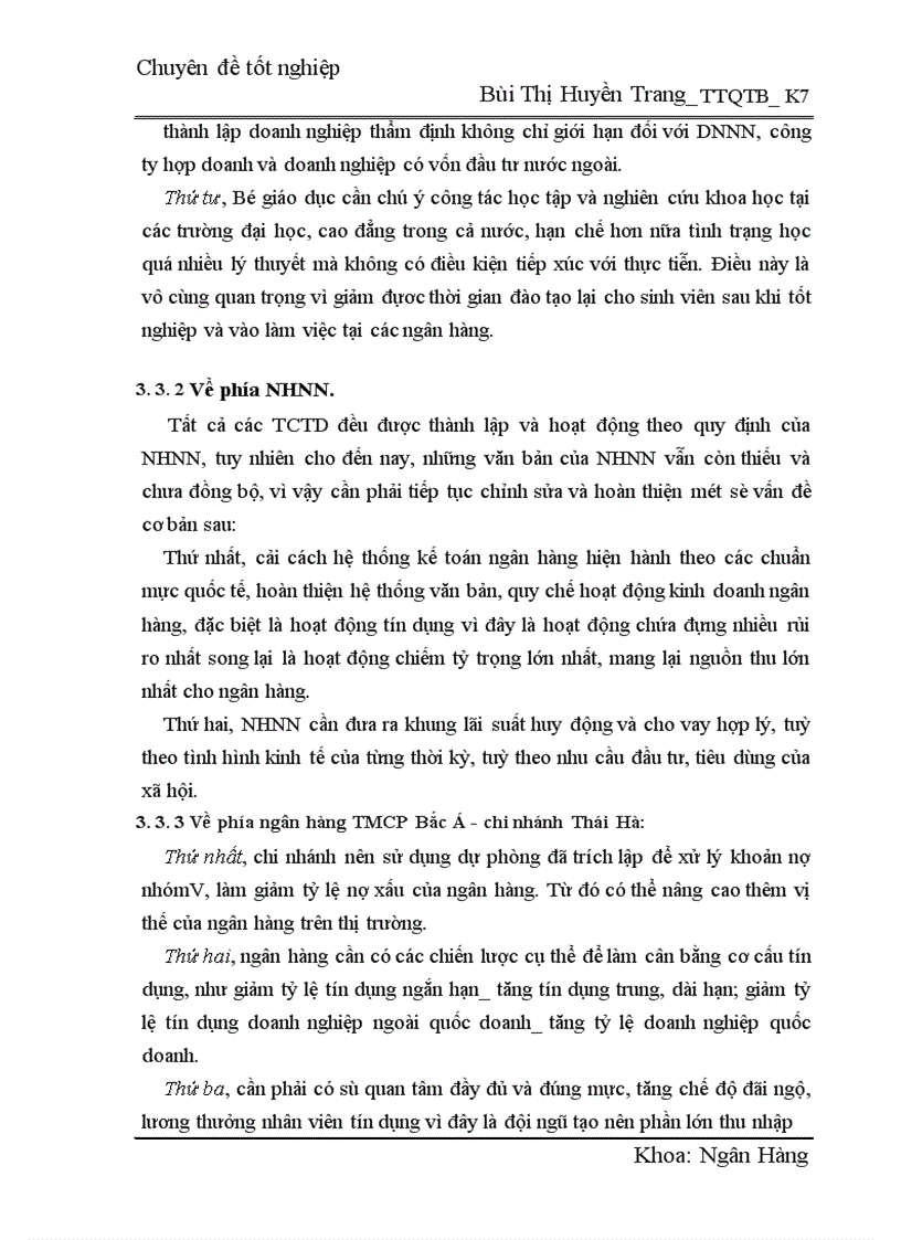 image for page Một số giải pháp phòng ngừa và hạn chế rủi ro trong hoạt động tín dụng của ngân hàng TMCP Bắc Á 1