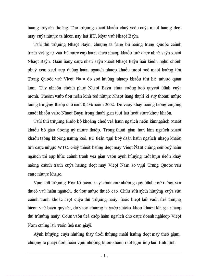 image for page Những biện pháp nhằm nâng cao khả năng cạnh tranh của hàng dệt may Việt Nam