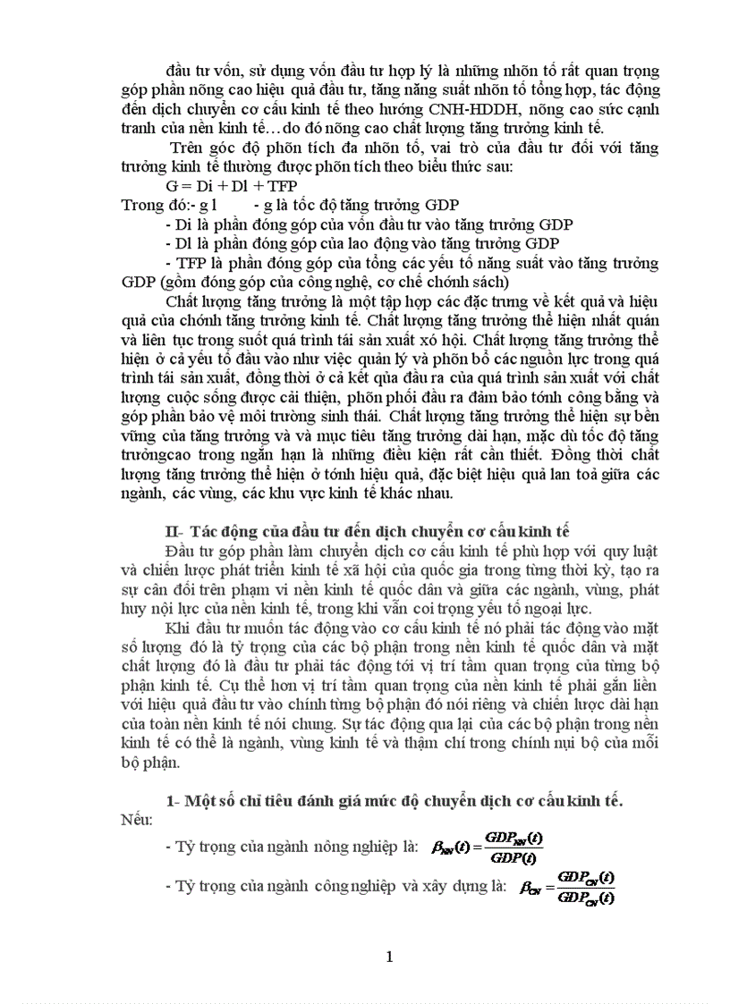 image for page Hãy làm rõ tác động của đầu tư đến tăng trưởng và dịch chuyển cơ cấu kinh tế của các quốc gia Liên hệ với thực tế Việt Nam