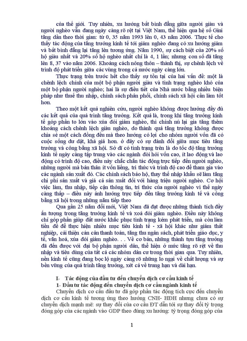 image for page Hãy làm rõ tác động của đầu tư đến tăng trưởng và dịch chuyển cơ cấu kinh tế của các quốc gia Liên hệ với thực tế Việt Nam