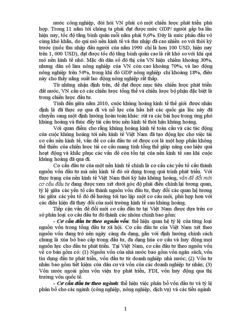image for page Hãy làm rõ tác động của đầu tư đến tăng trưởng và dịch chuyển cơ cấu kinh tế của các quốc gia Liên hệ với thực tế Việt Nam