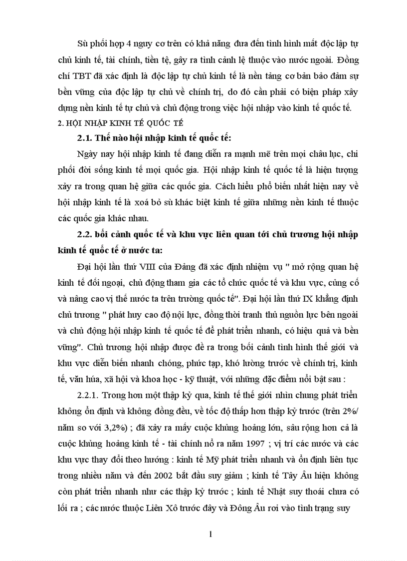 image for page Xây dựng nền kinh tế độc lập tự chủ với hội nhập kinh tế quốc tế Thời cơ và thách thức 1
