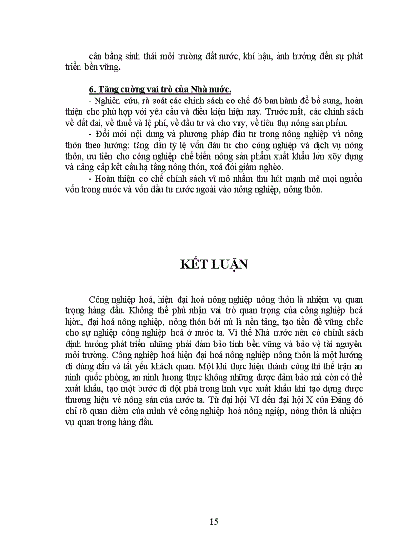 image for page Công nghiệp hoá hiện đại hoá nông nghiệp nông thôn ở nước ta trong giai đoạn hiện nay