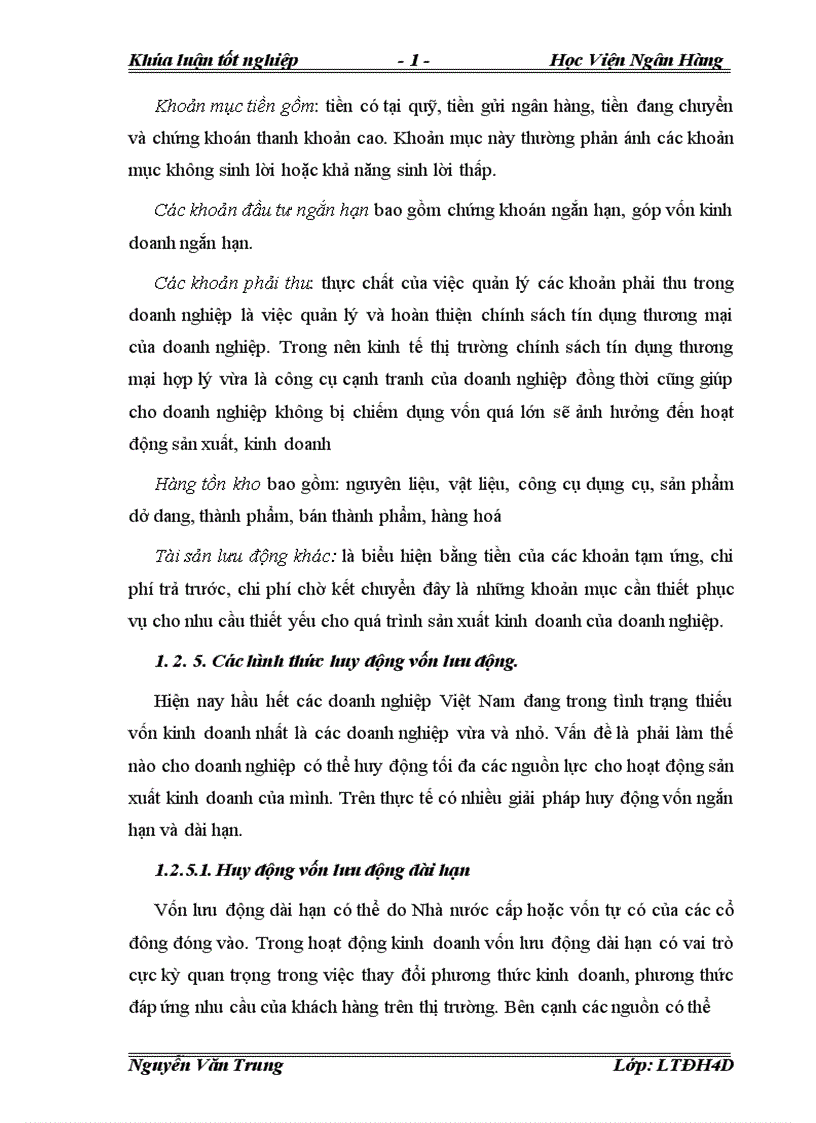 image for page Vốn lưu động và Giải pháp nâng cao hiệu quả sử dụng vốn lưu động tại Công ty Cổ Phần Bánh Kẹo Hải Hà 1