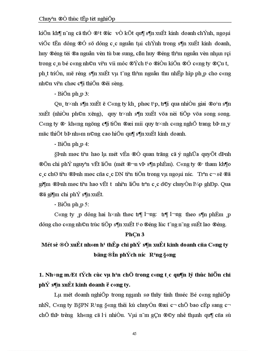 image for page Chi phí sản xuất điều kiện và các giải pháp hạ thấp chi phí sản xuất kinh doanh tại Công ty Bóng đèn Phích nước Rạng Đông 1