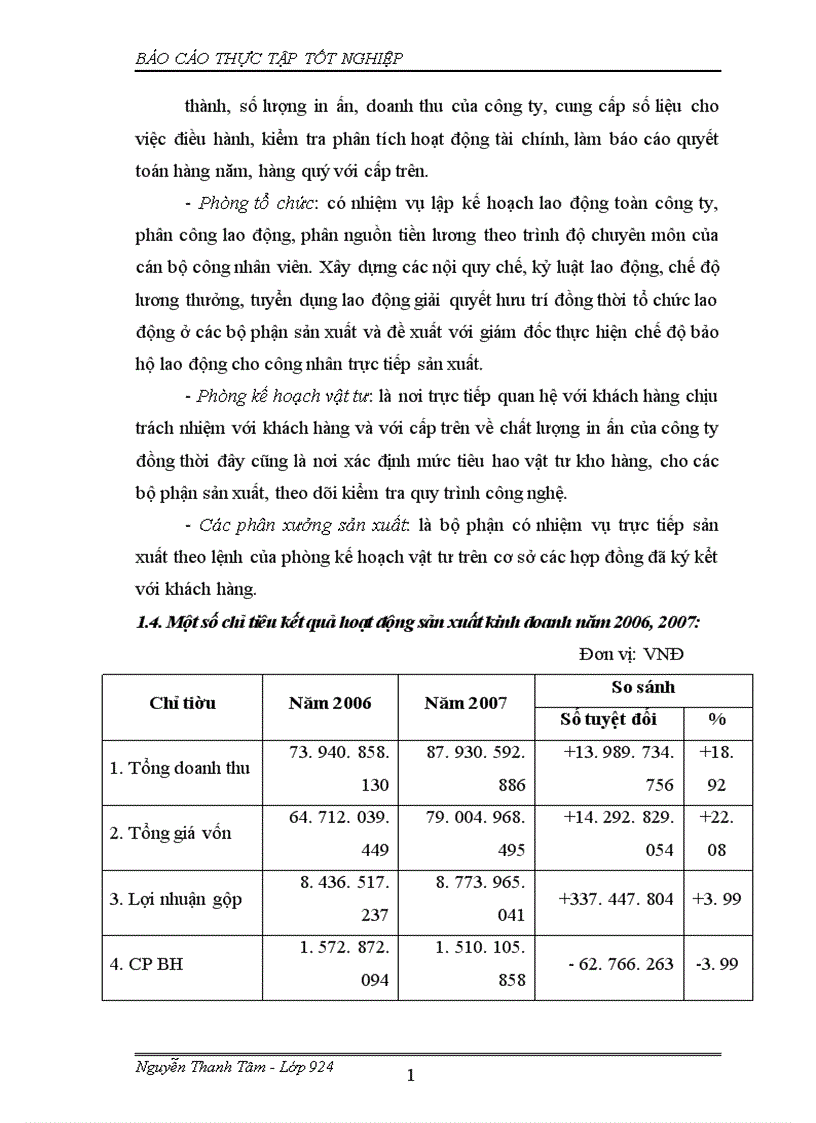 image for page Báo cáo thực tập tại Công ty In Công Đoàn 1