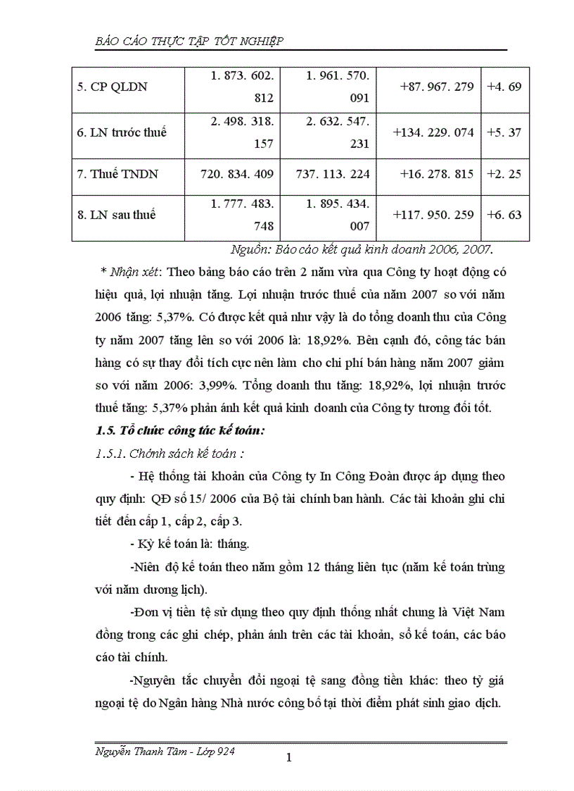 image for page Báo cáo thực tập tại Công ty In Công Đoàn 1