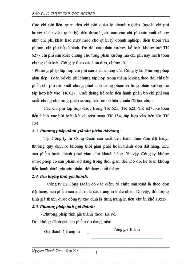 image for page Báo cáo thực tập tại Công ty In Công Đoàn 1