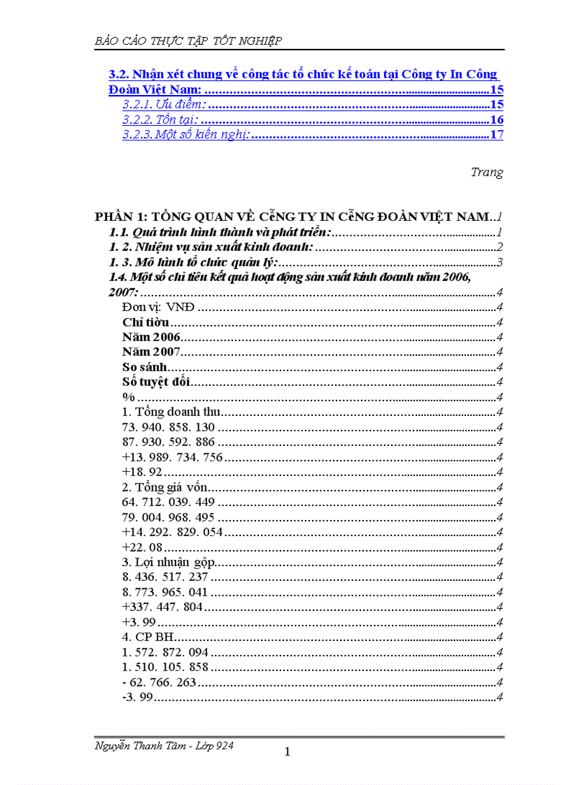 image for page Báo cáo thực tập tại Công ty In Công Đoàn 1