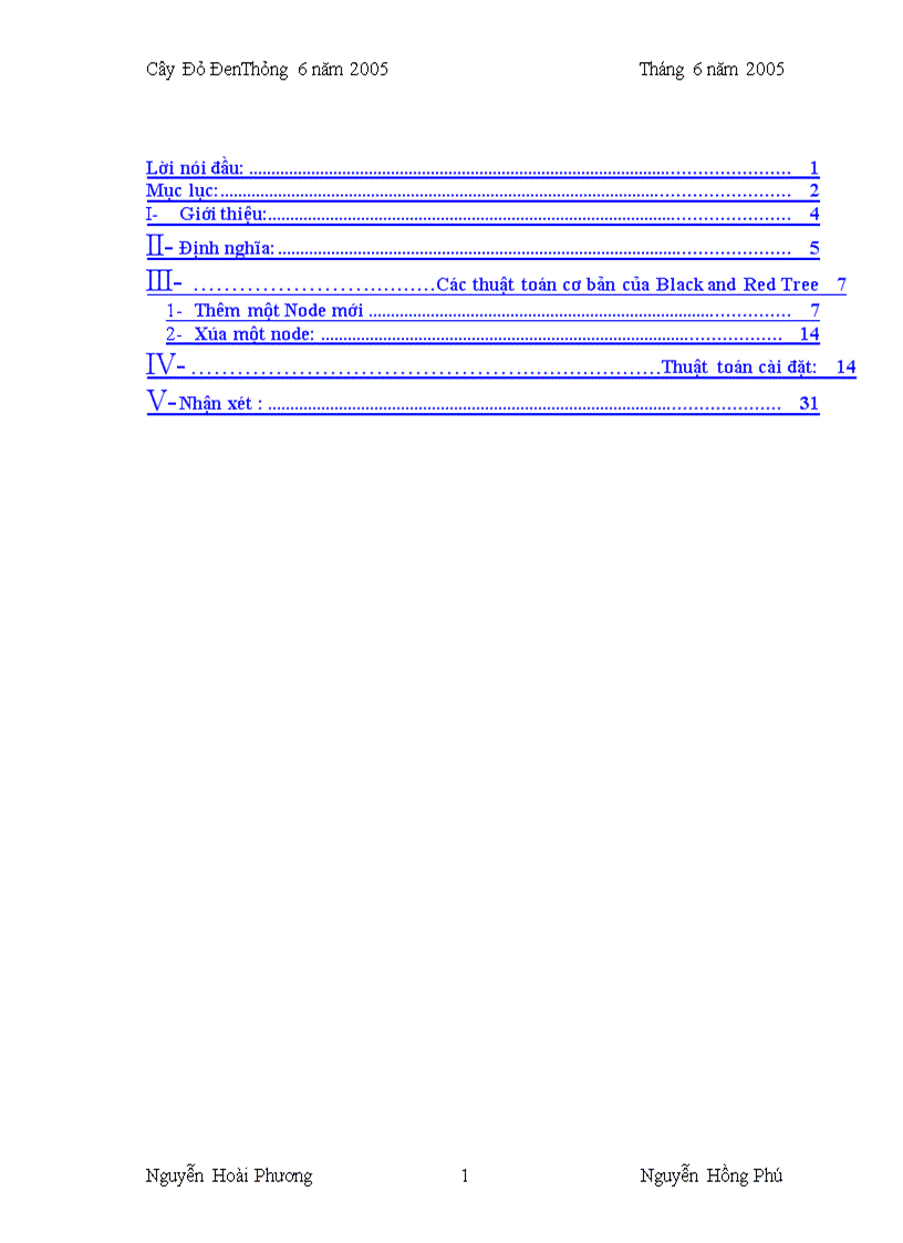 image for page Báo cáo môn Cấu trúc dữ liệu Cây Đỏ Đen