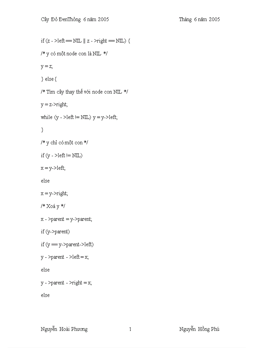 image for page Báo cáo môn Cấu trúc dữ liệu Cây Đỏ Đen