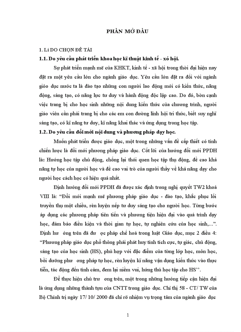 image for page Xây dựng và sử dụng bài giảng điện tử chương III IV V phần Di truyền học Sinh học lớp 12 theo hướng tích hợp truyền thông đa phương tiện 1