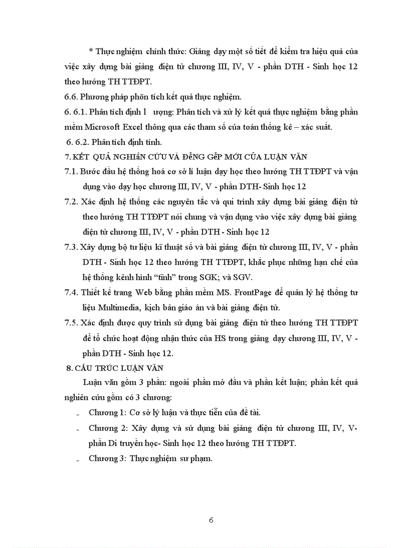 image for page Xây dựng và sử dụng bài giảng điện tử chương III IV V phần Di truyền học Sinh học lớp 12 theo hướng tích hợp truyền thông đa phương tiện 1