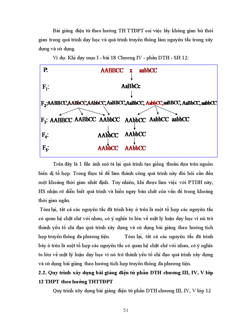 image for page Xây dựng và sử dụng bài giảng điện tử chương III IV V phần Di truyền học Sinh học lớp 12 theo hướng tích hợp truyền thông đa phương tiện 1