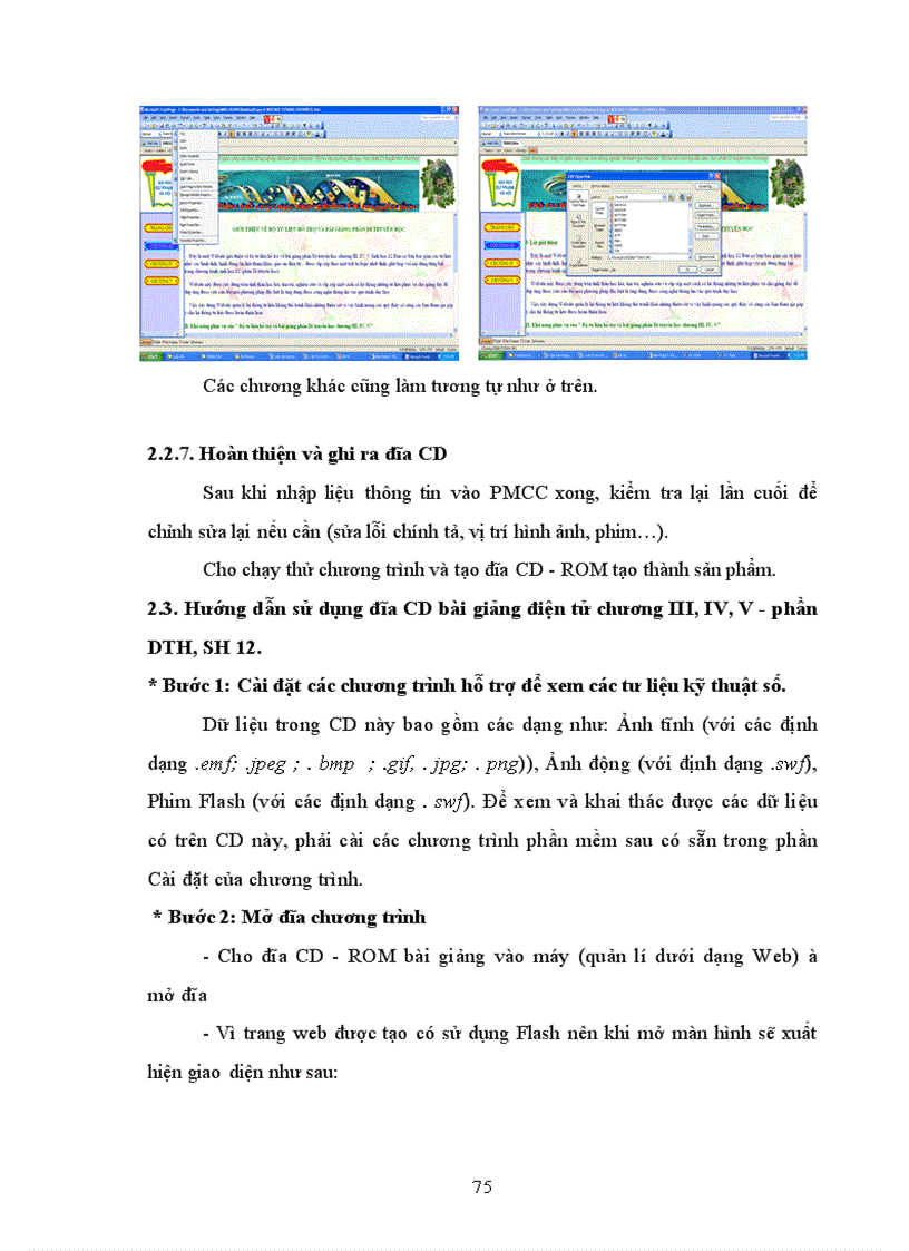 image for page Xây dựng và sử dụng bài giảng điện tử chương III IV V phần Di truyền học Sinh học lớp 12 theo hướng tích hợp truyền thông đa phương tiện 1