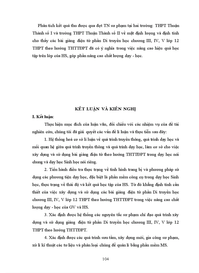 image for page Xây dựng và sử dụng bài giảng điện tử chương III IV V phần Di truyền học Sinh học lớp 12 theo hướng tích hợp truyền thông đa phương tiện 1