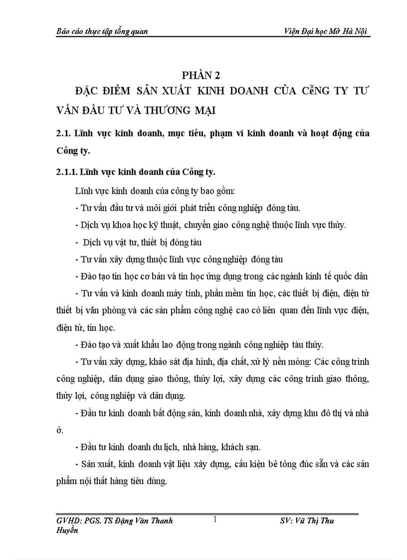 image for page Báo cáo thực tập tổng hợp tai Công ty tư vấn đầu tư thương mại trực thuộc Tập đoàn công nghiệp tàu thủy Việt Nam Vinashi