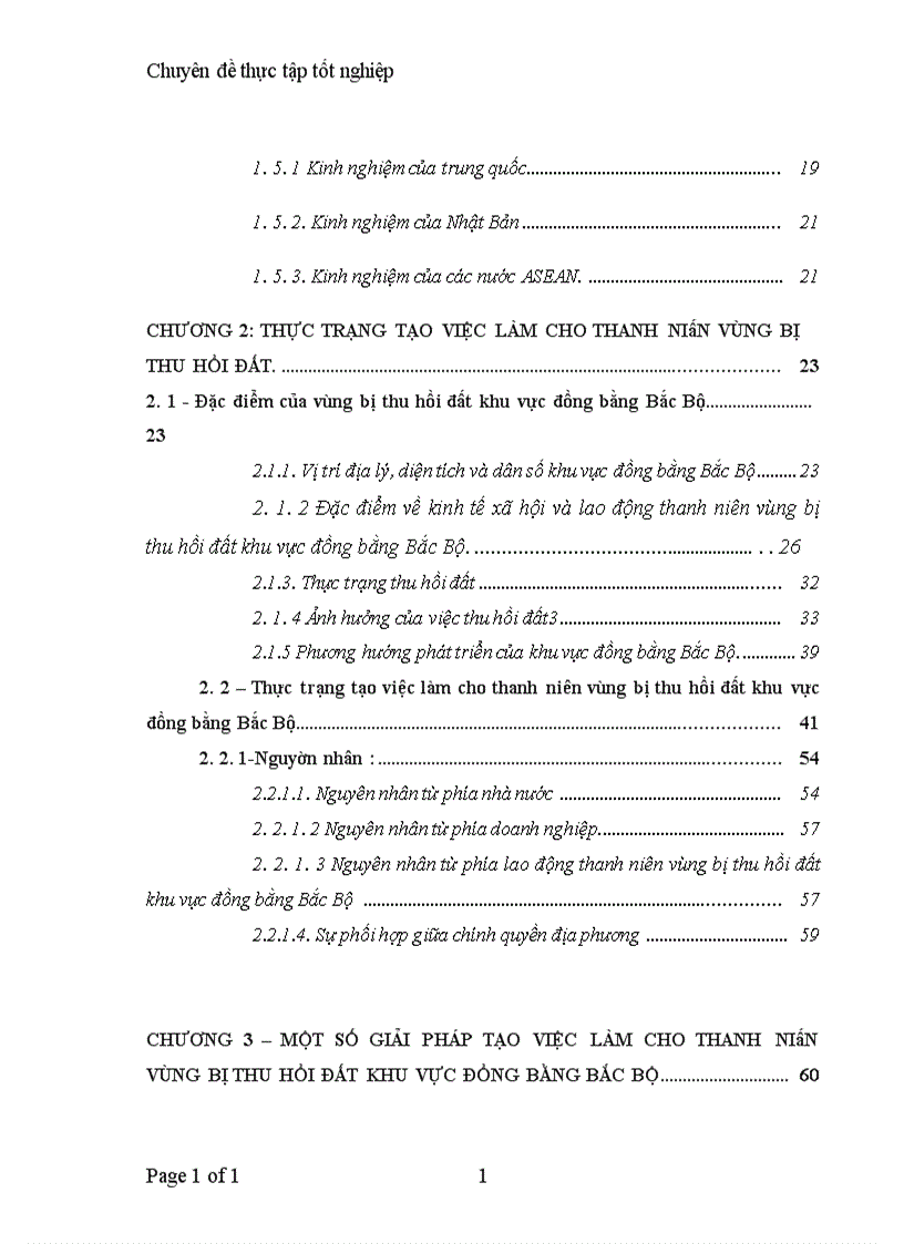 image for page Tạo việc làm cho thanh niên vùng bị thu hồi đất khu vực đồng bằng Bắc Bộ 1