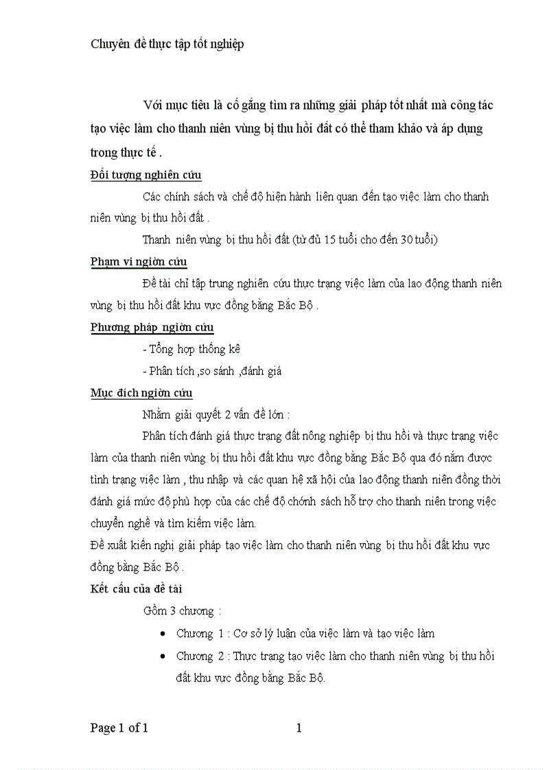 image for page Tạo việc làm cho thanh niên vùng bị thu hồi đất khu vực đồng bằng Bắc Bộ 1