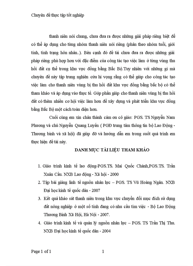 image for page Tạo việc làm cho thanh niên vùng bị thu hồi đất khu vực đồng bằng Bắc Bộ 1