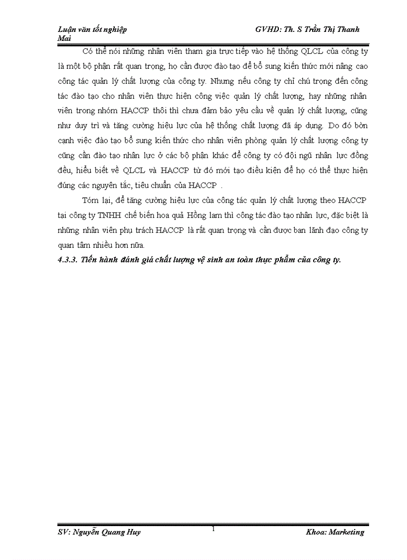 image for page Phương pháp nghiên cứu và phân tích kết quả phân tích thực trạng hệ thống quản lý chất lượng theo haccp tại công ty tnhh chế biến hoa quả hồng lam