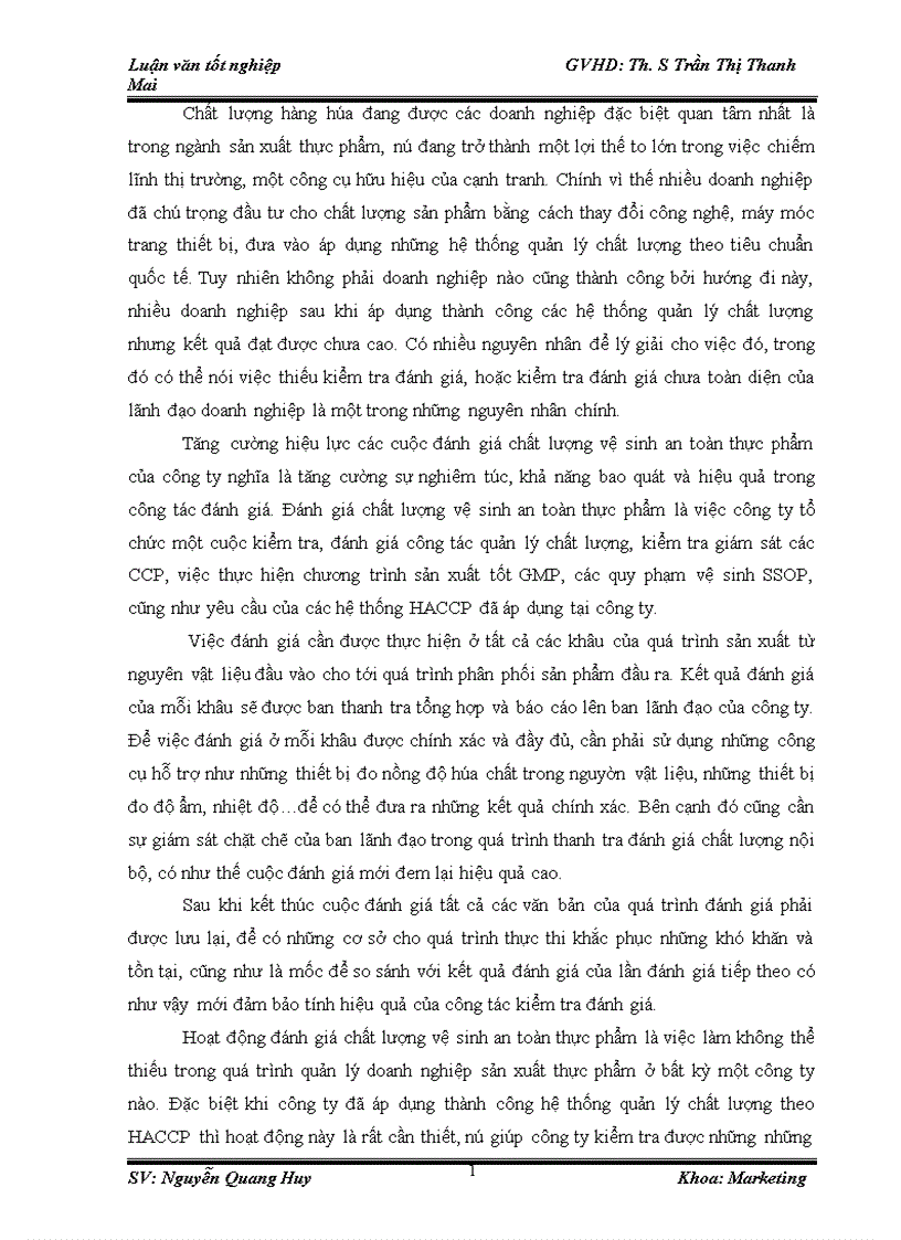 image for page Phương pháp nghiên cứu và phân tích kết quả phân tích thực trạng hệ thống quản lý chất lượng theo haccp tại công ty tnhh chế biến hoa quả hồng lam