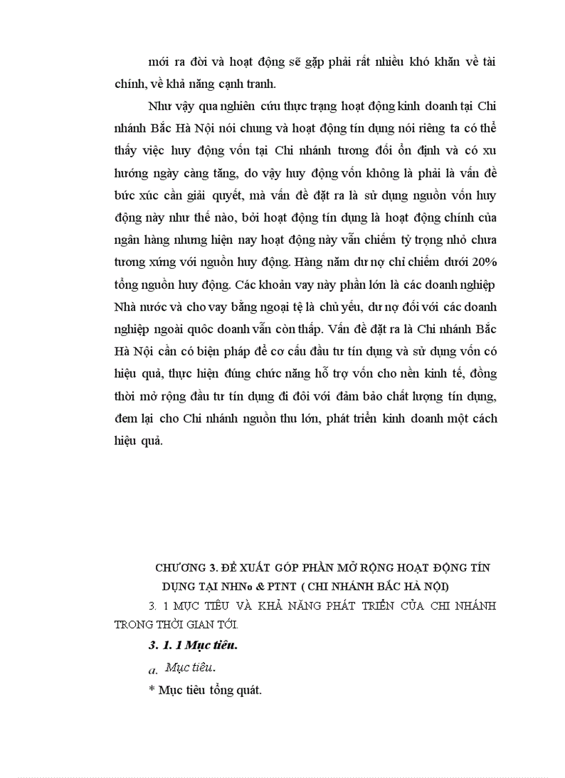 image for page Mở rộng hoạt động tín dụng của NHNo PTNT Chi nhánh Bắc Hà Nội 1