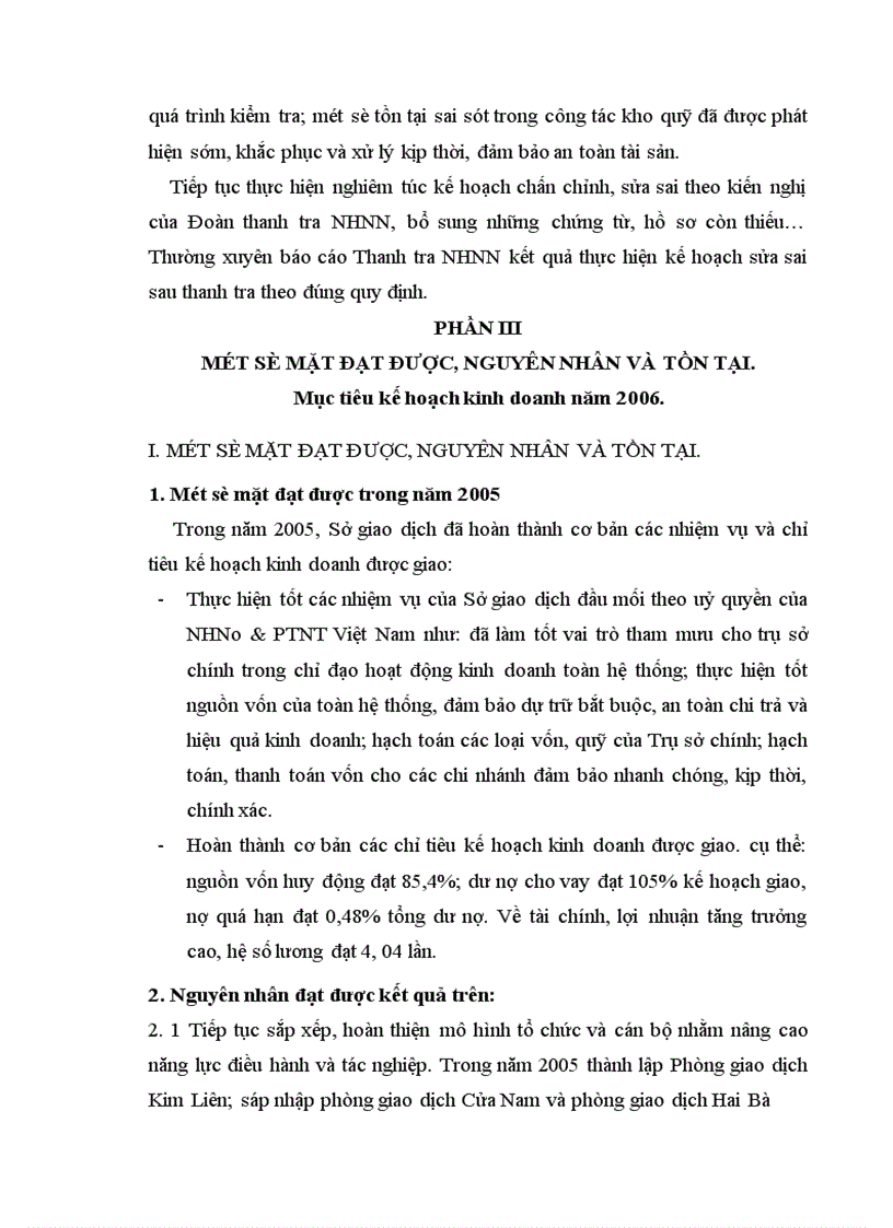 image for page Tình hình hoạt động của Sở giao dịch Ngân hàng Nông nghiệp và Phát triển Nông thôn Việt Nam 1