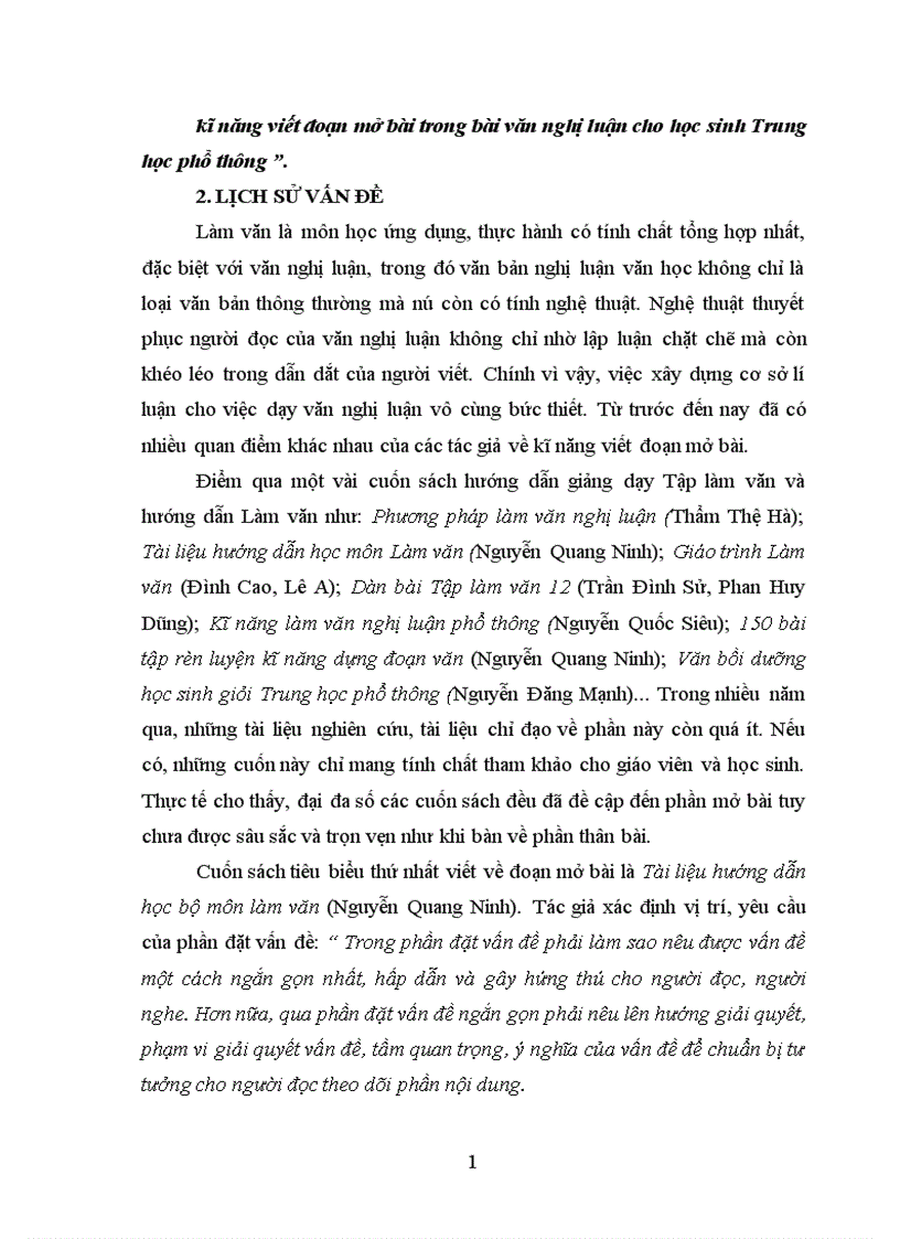 image for page Rèn kĩ năng viết đoạn mở bài trong bài văn nghị luận cho học sinh Trung học phổ thông 1