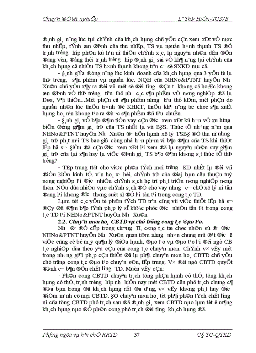 image for page Giải pháp phòng ngừa và hạn chế rủi ro tín dụng tại NHNo PTNT Huyện Như Xuân Tỉnh Thanh Hoá 1