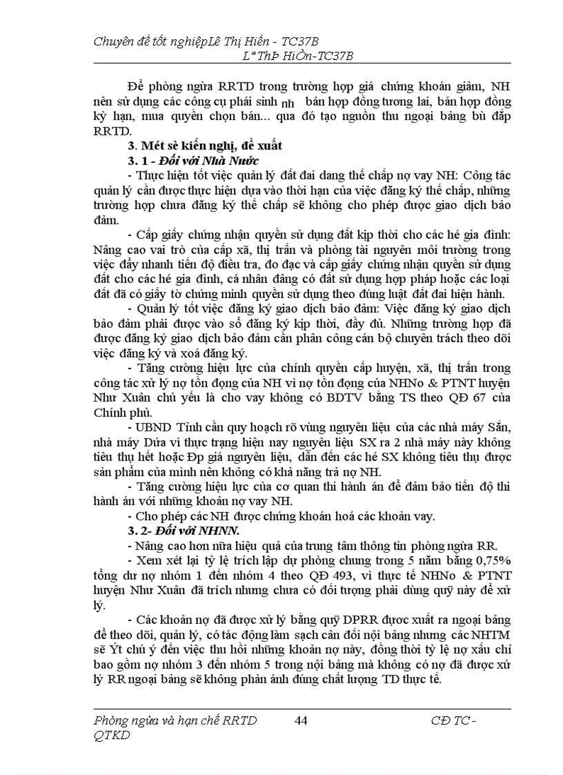 image for page Giải pháp phòng ngừa và hạn chế rủi ro tín dụng tại NHNo PTNT Huyện Như Xuân Tỉnh Thanh Hoá 1