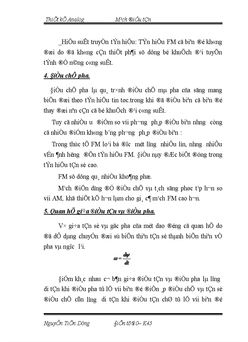 image for page Thiết kế Analog Mạch điều tần
