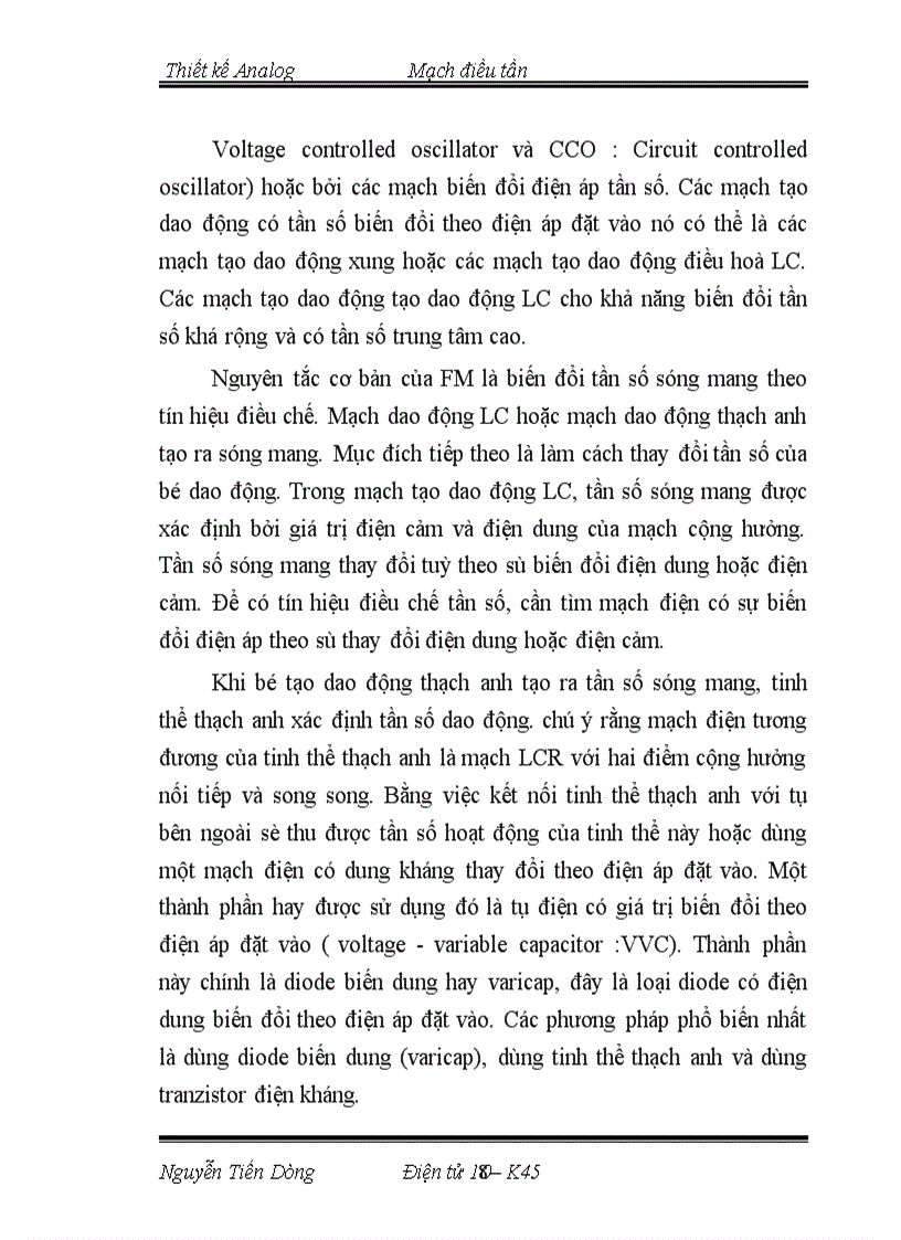 image for page Thiết kế Analog Mạch điều tần