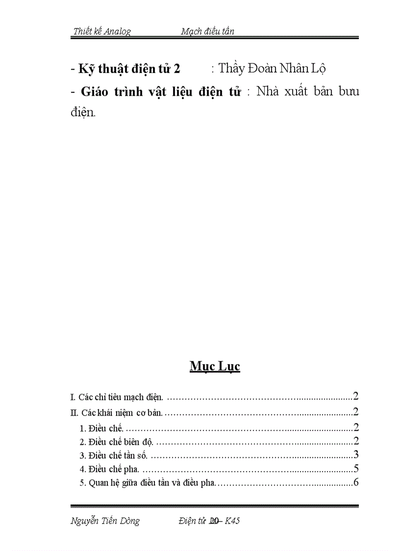 image for page Thiết kế Analog Mạch điều tần