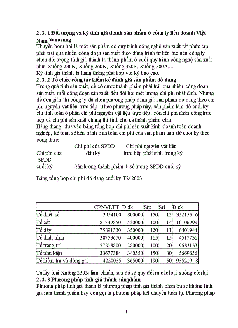 image for page Công tác kế toán tập hợp chi phí sản xuất và tính giá thành sản phẩm ở công ty liên doanh Việt Nam Woosung