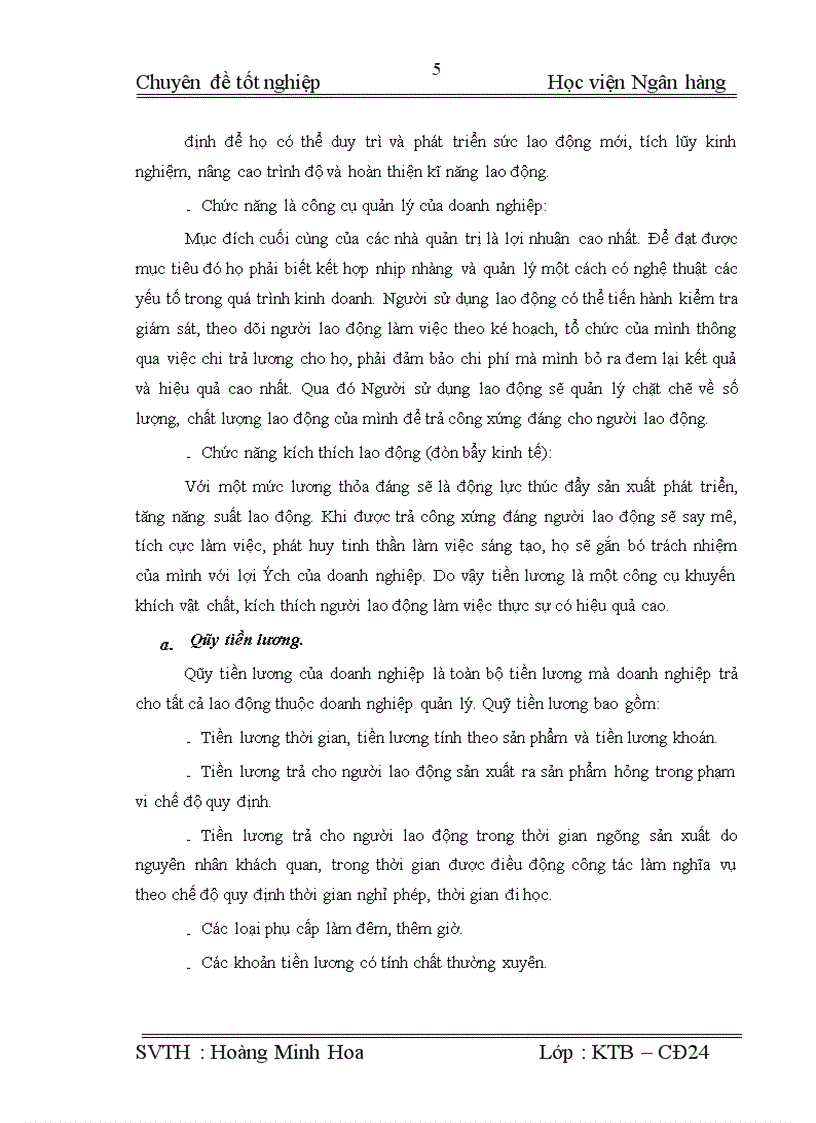 image for page Hoàn thiện công tác kế toán tiền lương và các khoản trích theo lương tại Công ty TNHH Thương mại Tân Trần Hoàng