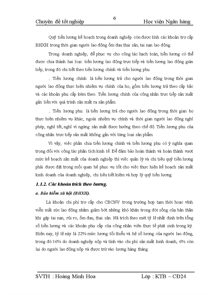 image for page Hoàn thiện công tác kế toán tiền lương và các khoản trích theo lương tại Công ty TNHH Thương mại Tân Trần Hoàng
