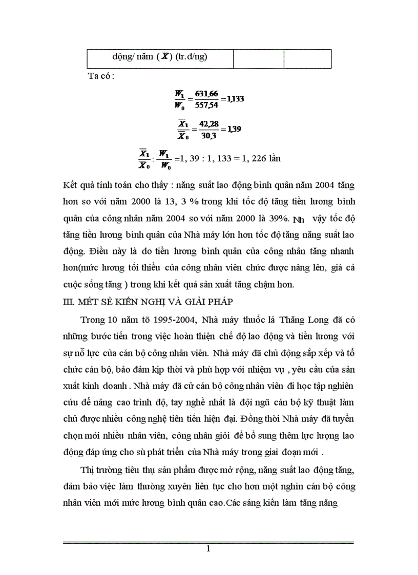 image for page Vận dụng một số phương pháp thống kê phân tích tình hình lao động và tiền lương ở Nhà máy thuốc lá Thăng Long thời kỳ 1995 2004 1