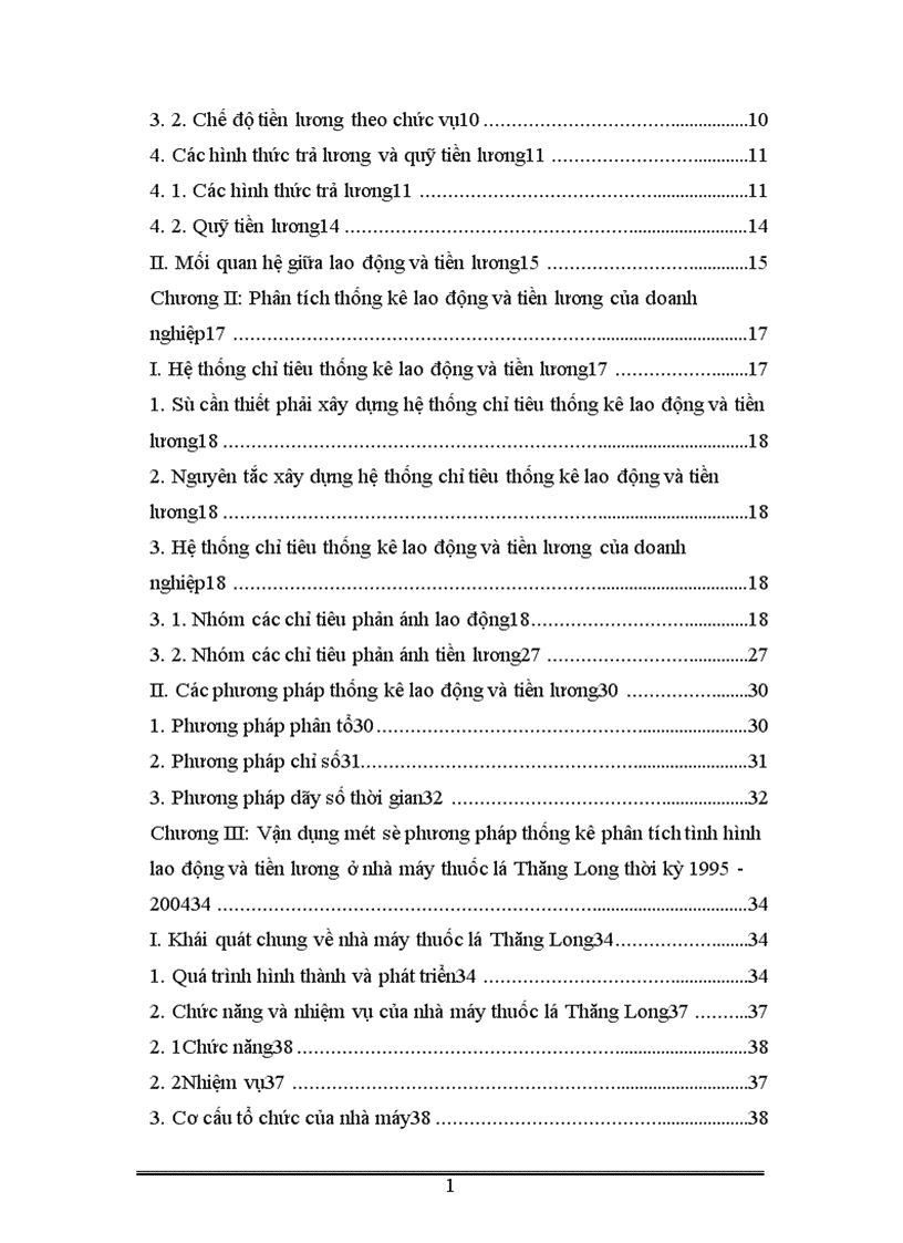 image for page Vận dụng một số phương pháp thống kê phân tích tình hình lao động và tiền lương ở Nhà máy thuốc lá Thăng Long thời kỳ 1995 2004 1