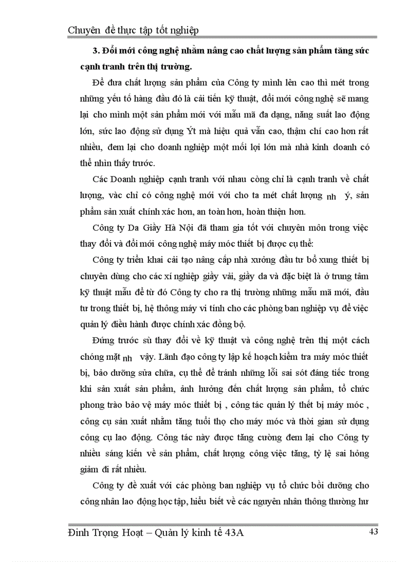 image for page Hoàn thiện quản lý và nâng cao chất lượng sản phẩm ở Công ty Da Giầy Hà Nội 1