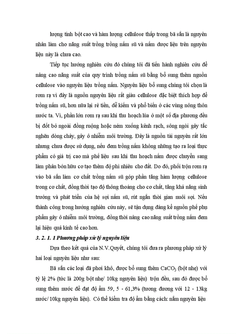 image for page Nghiên cứu hoàn thiện quy trình sử dụng bã sắn trước và sau lên men thu enzyme để nuôi trồng nấm ăn và nấm dược liệu 1