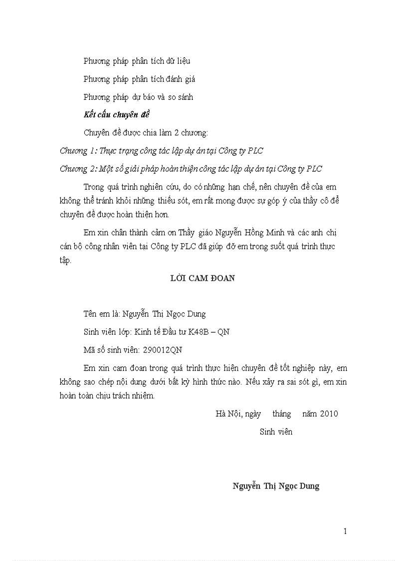 image for page Hoàn thiện công tác lập dự án đầu tư tại Công ty Cổ phần Hậu cần Dầu khí Petechim 1