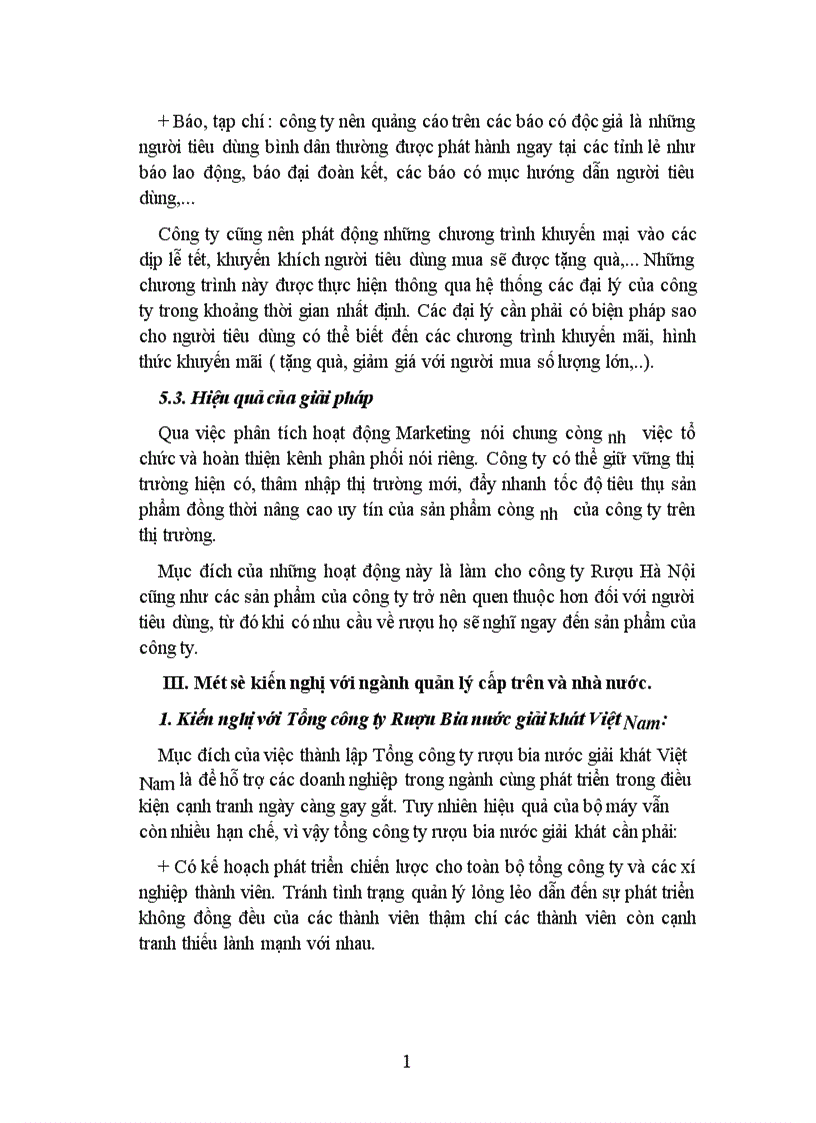 image for page Cạnh tranh và một số biện pháp nâng cao khả năng cạnh tranh của Công ty Rượu Hà nội 1